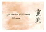 Formation Reiki Usui - Niveau 1