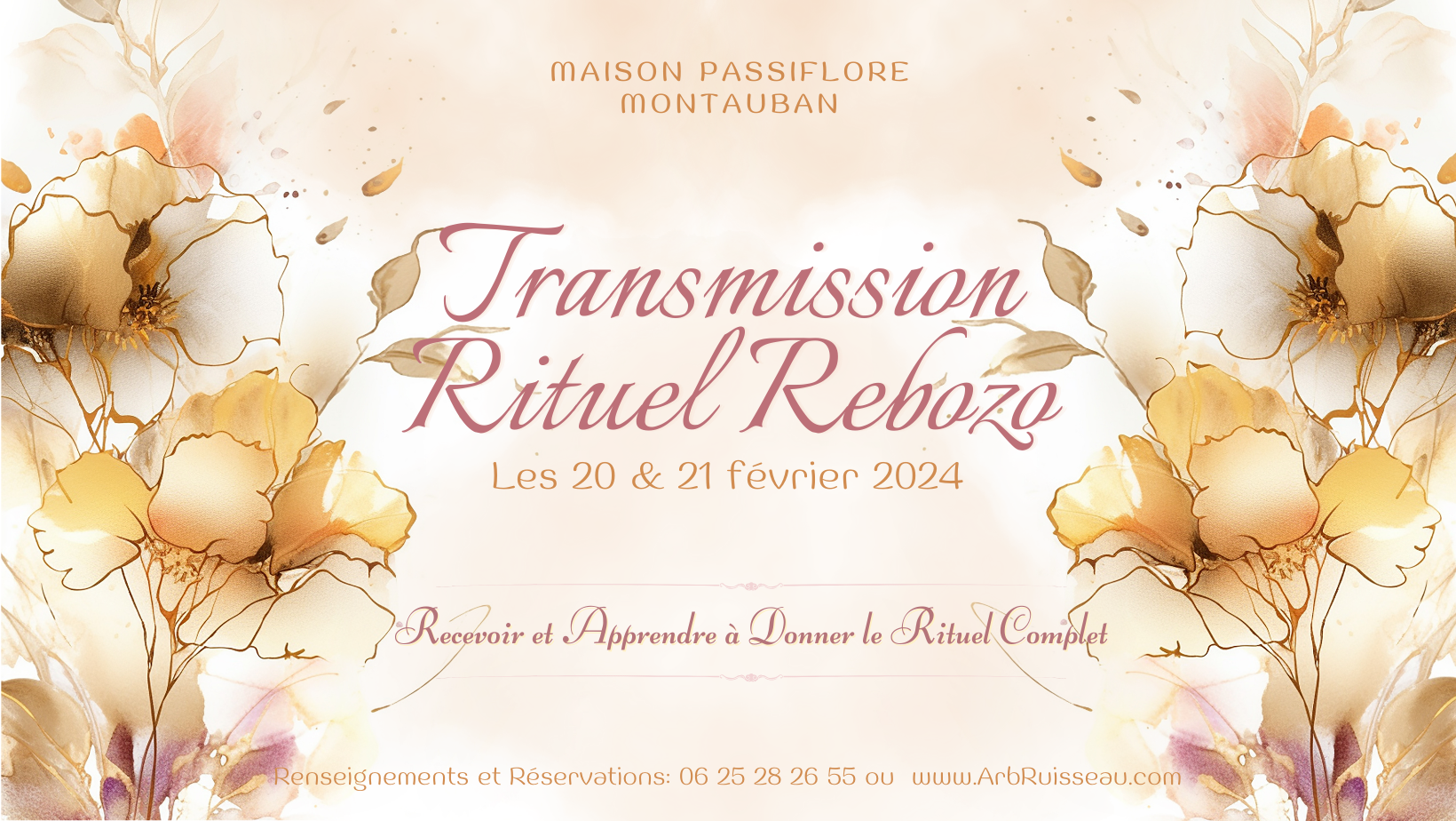 Transmission du Rituel Rebozo - Montauban