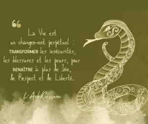 Formation Chamanique, apprendre le chamanisme avec l'ArbRuisseau. La Mue du Serpent.