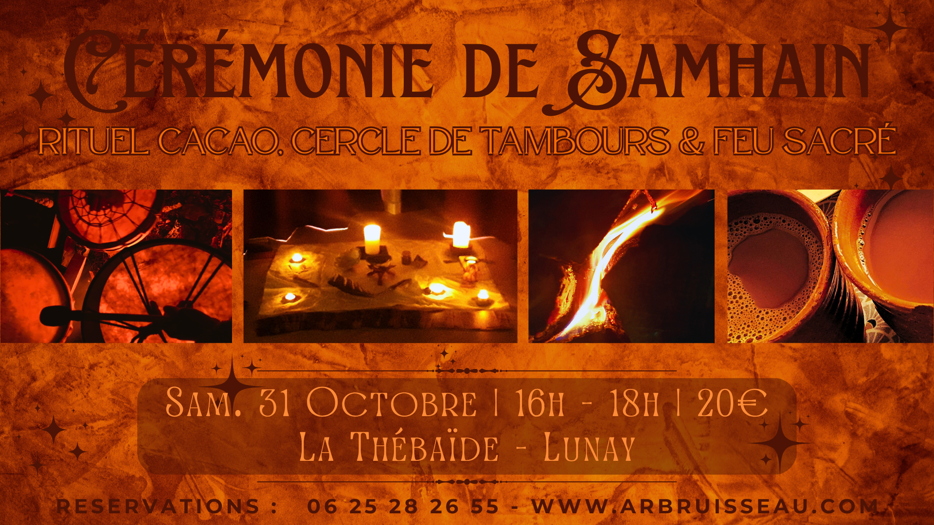 Cérémonie de Samhain à La Thébaïde près de Vendôme